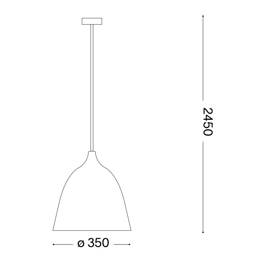Ideal Lux - Підвісна люстра HAUNT 1xE27/60W/230V діаметр 35 см бежевий
