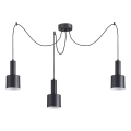 Ideal Lux - Підвісна люстра HOLLY 3xE27/60W/230V павук чорний