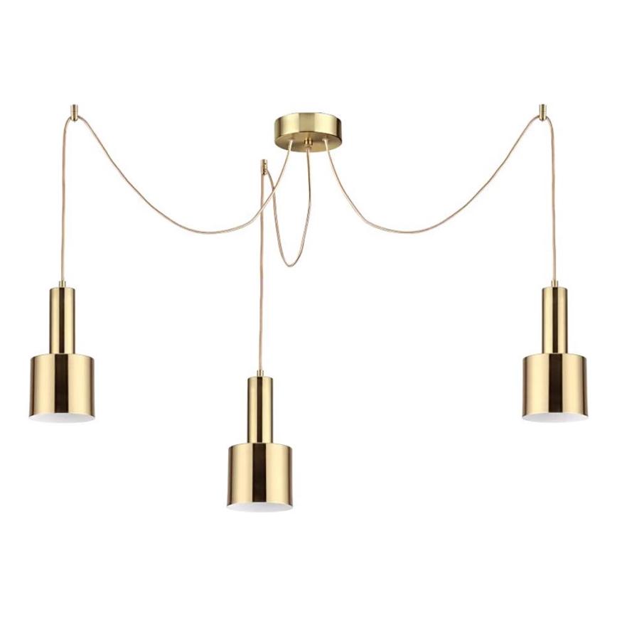Ideal Lux - Підвісна люстра HOLLY 3xE27/60W/230V павук латунь