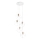 Ideal Lux - Підвісна люстра ICE 5xE27/60W/230V діаметр 50 см білий