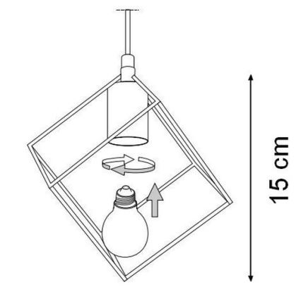 Ideal Lux - Підвісна люстра ICE 5xE27/60W/230V діаметр 50 см білий