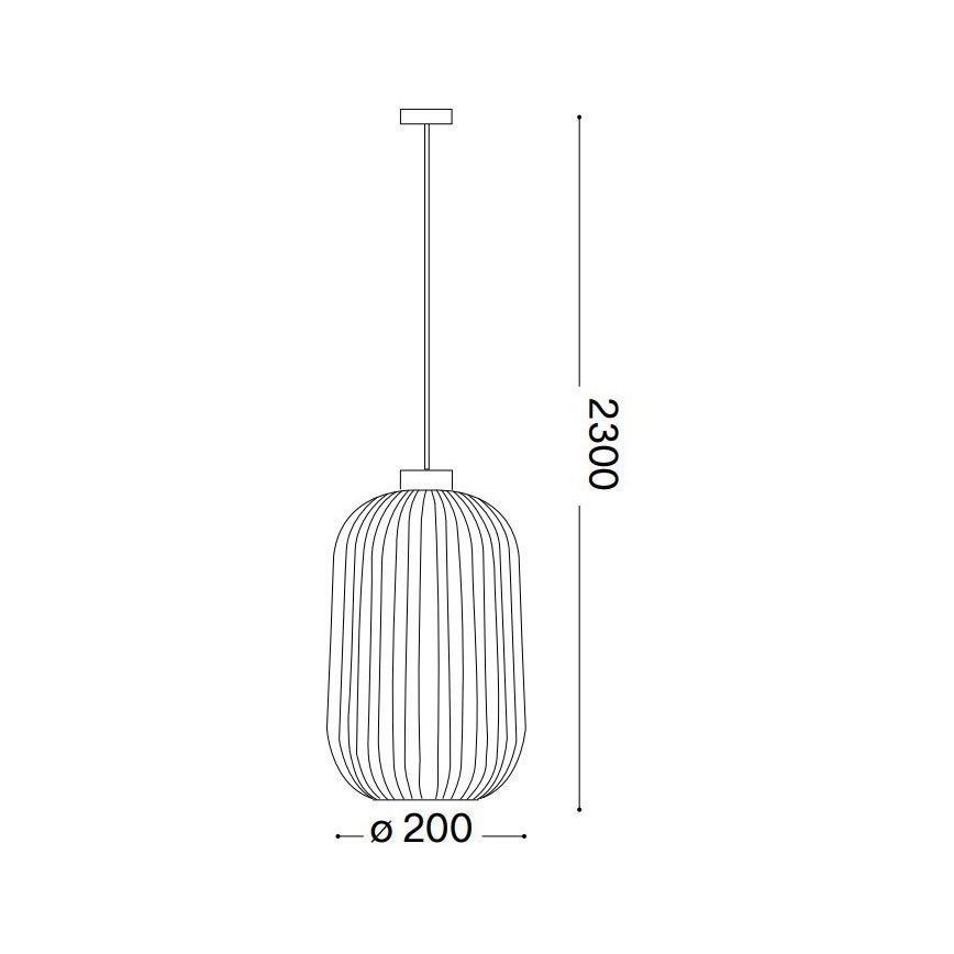 Ideal Lux - Підвісна люстра MINT 1xE27/60W/230V діаметр 20 см зелений