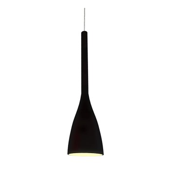 Ideal Lux - Підвісна люстра на тросі FLUT 1xE27/60W/230V діаметр 14,5 см чорна