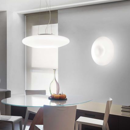 Ideal Lux - Підвісна люстра на тросі GLORY 3xE27/60W/230V, діаметр 50 см, біла