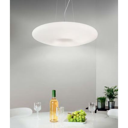 Ideal Lux - Підвісна люстра на тросі GLORY 3xE27/60W/230V, діаметр 50 см, біла