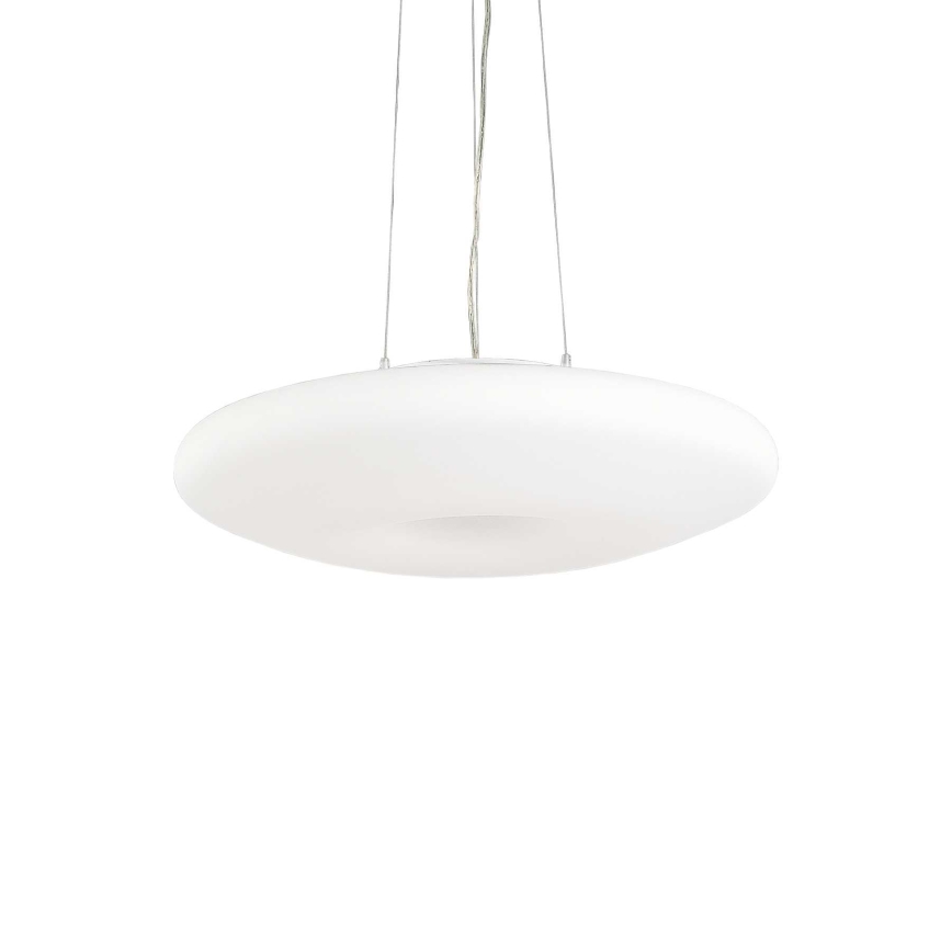 Ideal Lux - Підвісна люстра на тросі GLORY 3xE27/60W/230V, діаметр 50 см, біла
