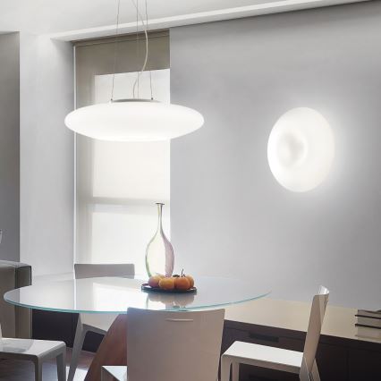 Ideal Lux - підвісна люстра на тросі GLORY 5xE27/60W/230V, діаметр 60 см, біла