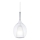 Ideal Lux - Підвісна люстра на тросі KALIQUE 1xE27/42W/230V, діаметр 18 см, прозора