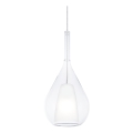 Ideal Lux - Підвісна люстра на тросі KALIQUE 1xE27/42W/230V діаметр 18 см прозора