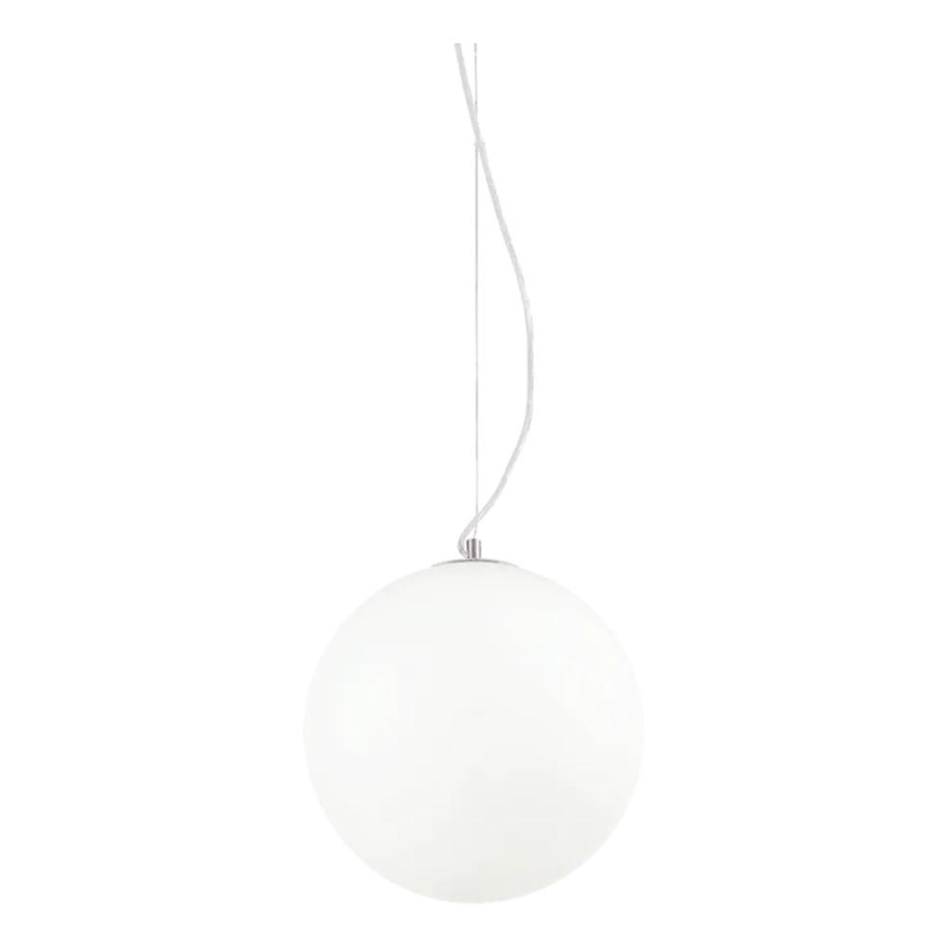 Ideal Lux - Підвісна люстра на тросі MAPA 1xE27/42W/230V діаметр 30 см, біла