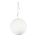 Ideal Lux - Підвісна люстра на тросі MAPA, 1xE27/42W/230V, діаметр 50 см, біла