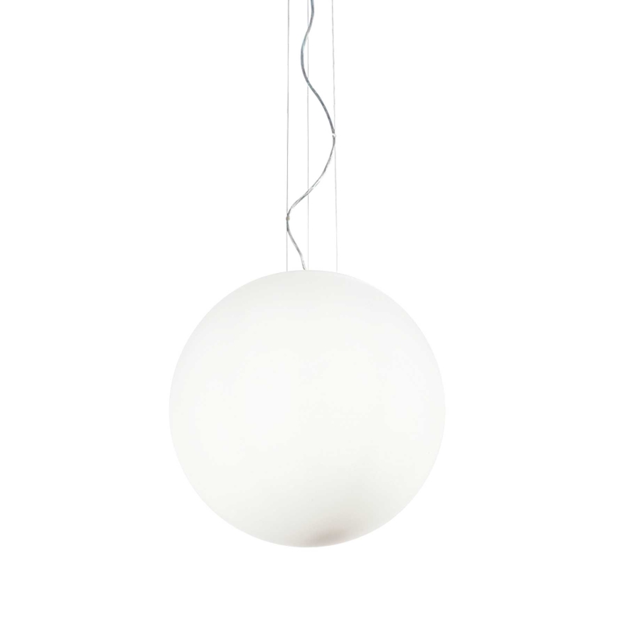 Ideal Lux - Підвісна люстра на тросі MAPA, 1xE27/42W/230V, діаметр 50 см, біла