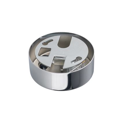 Ideal Lux - Підвісна люстра на тросі NODI, 9×E14/28 Вт/230 В, діаметр 80 см, глянцевий хром/білий