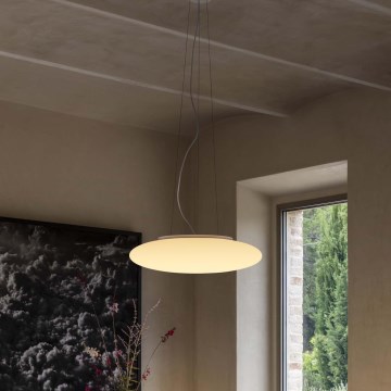 Ideal Lux - Підвісна люстра на тросі SMARTIES 5xE27/42W/230V діам. 60 см біла
