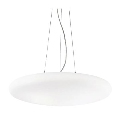 Ideal Lux - Підвісна люстра на тросі SMARTIES 5xE27/42W/230V діам. 60 см біла