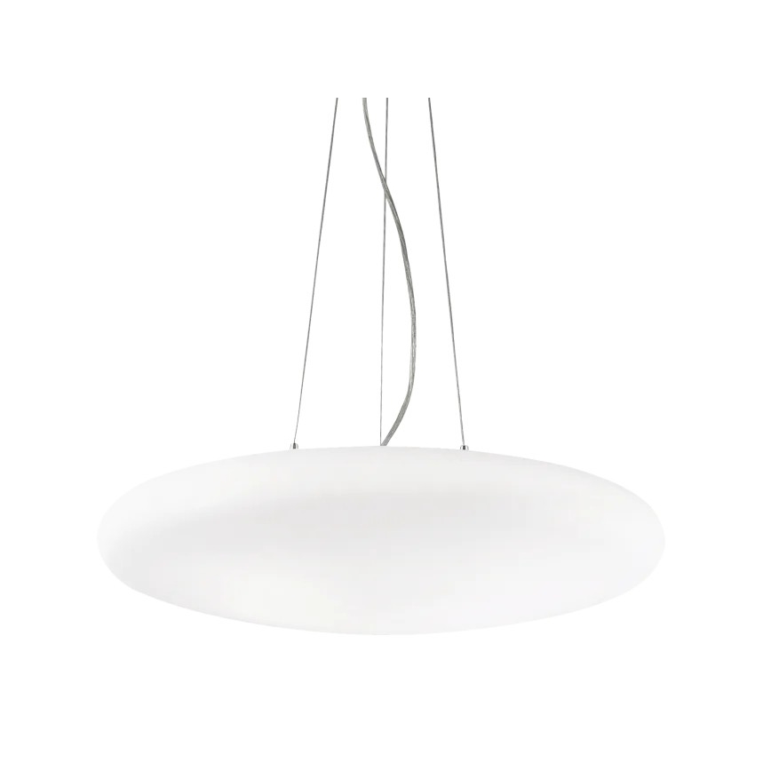 Ideal Lux - Підвісна люстра на тросі SMARTIES 5xE27/42W/230V діам. 60 см біла
