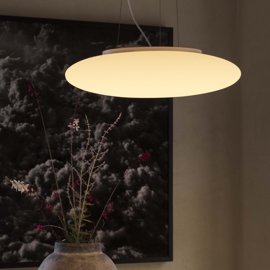 Ideal Lux - Підвісна люстра на тросі SMARTIES 5xE27/42W/230V діам. 60 см біла