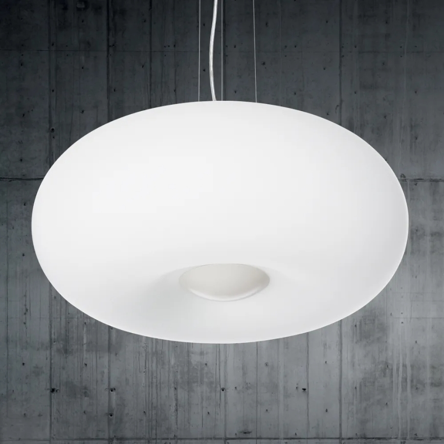 Ideal Lux - Підвісна люстра на тросі ULISSE 3xE27/60W/230V, діаметром 42 см, біла
