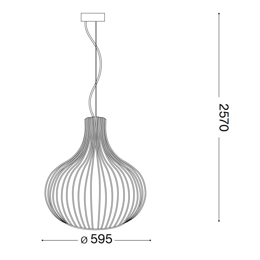 Ideal Lux - Підвісна люстра ONION 1xE27/60W/230V діаметр 59,5 см