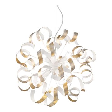 Ideal Lux - Підвісна люстра VORTEX 6xE14/40W/230V діаметр 53 см золотий/патина