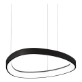 Ideal Lux - Подвесная LED-люстра на тросе GEMINI LED/36 Вт/230 В 4000K диам. 42,5 см CRI 90 черная