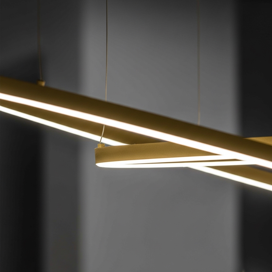 Ideal Lux - LED-люстра на тросе ORACLE SLIM LED/29W/230V 4000K CRI 90 диам. 50 см золотая