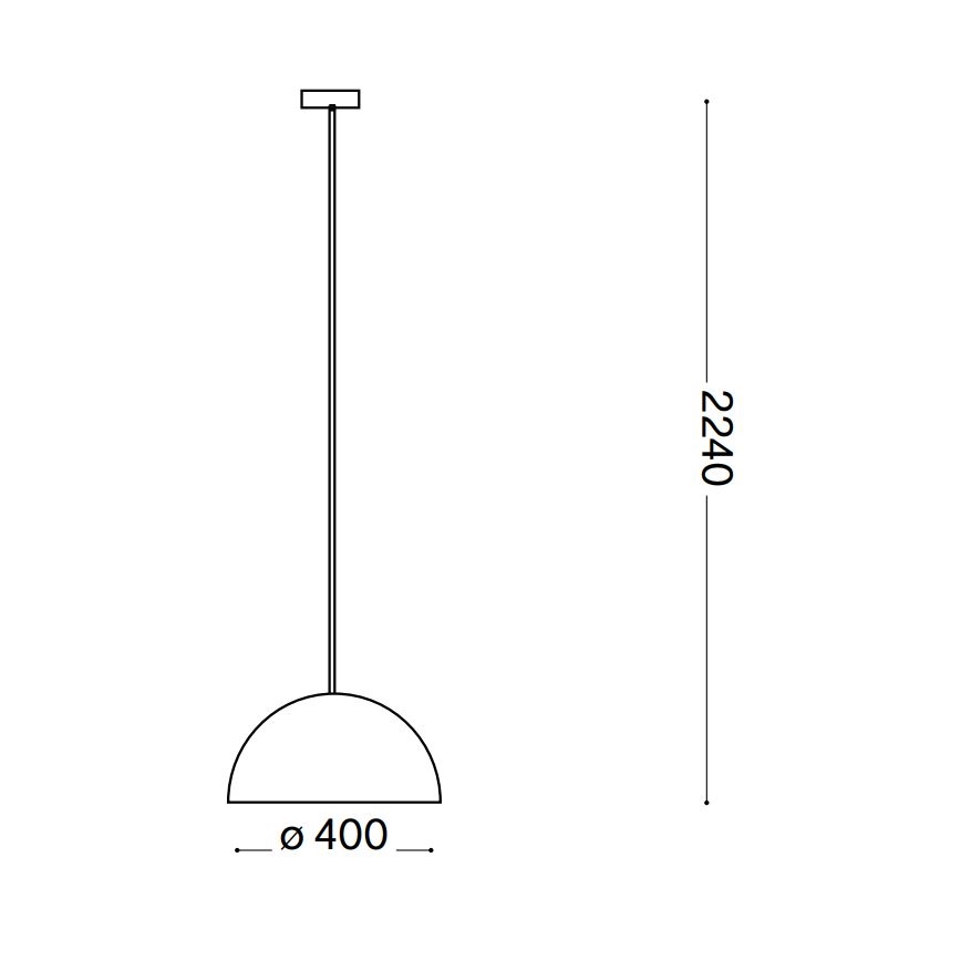 Ideal Lux - Подвесная люстра FOLK 1xE27/60W/230V диаметр 40 см коричневый