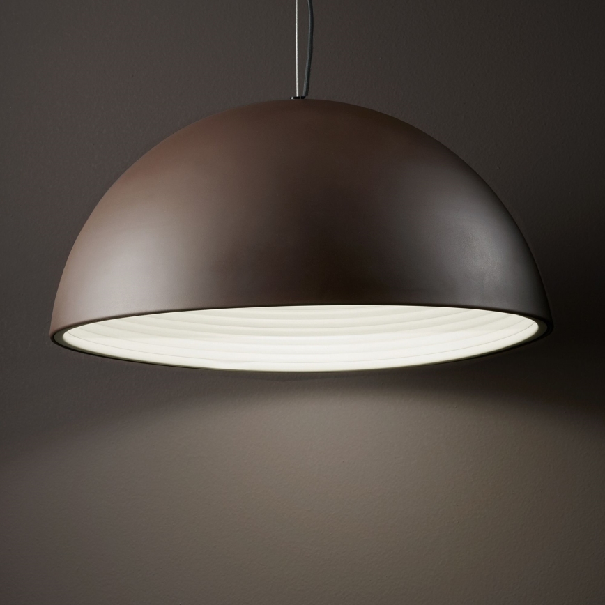 Ideal Lux - Подвесная люстра FOLK 1xE27/60W/230V диаметр 50 см коричневый