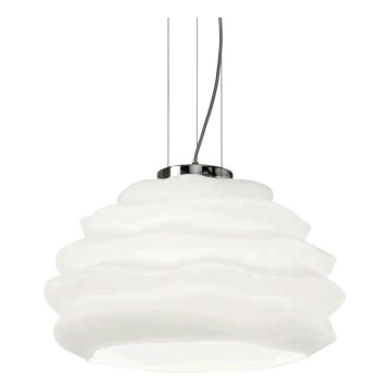 Ideal Lux - Подвесная люстра KARMA 1xE27/60W/230V диаметр 39 см белый