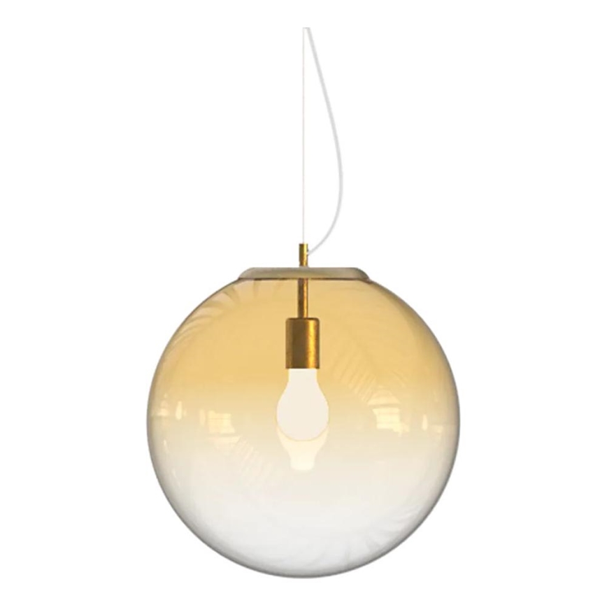 Ideal Lux - Подвесная люстра MAPA 1xE27/42W/230V диаметр 40 см золотистый/дымчатый