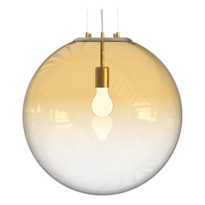 Ideal Lux - Подвесная люстра MAPA 1xE27/42W/230V диаметр 50 см золотистый/дымчатый