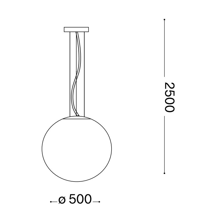 Ideal Lux - Подвесная люстра MAPA 1xE27/42W/230V диаметр 50 см золотистый/дымчатый