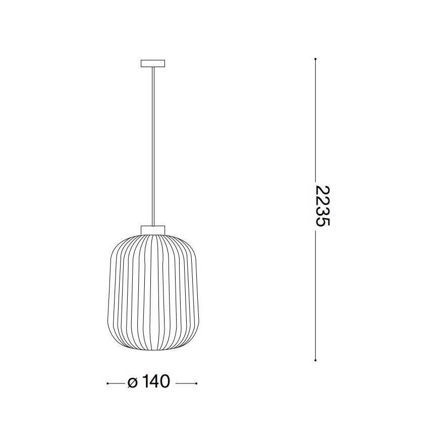 Ideal Lux - Подвесная люстра MINT 1xE27/60W/230V диаметр 14 см зеленый