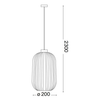 Ideal Lux - Подвесная люстра MINT 1xE27/60W/230V диаметр 20 см зеленый