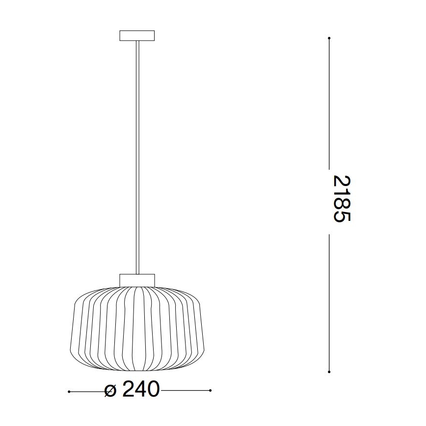 Ideal Lux - Подвесная люстра MINT 1xE27/60W/230V диаметр 24 см прозрачный