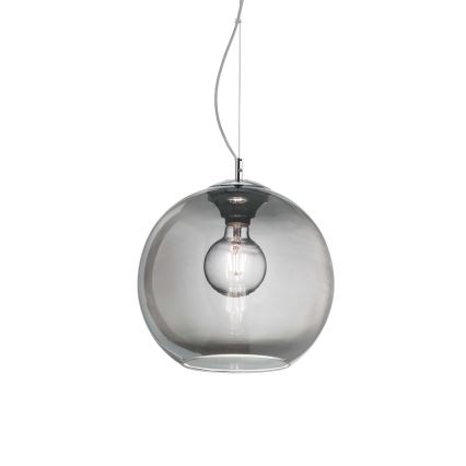 Ideal Lux - Подвесная люстра NEMO 1xE27/42W/230V диаметр 30 см дымчатый