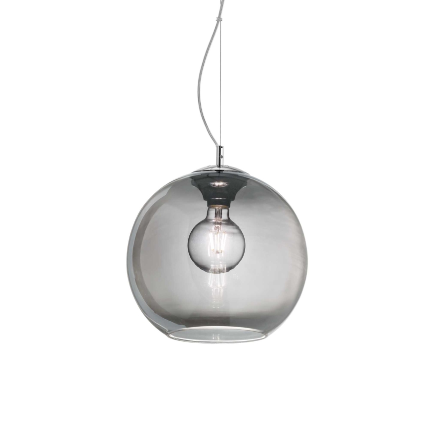Ideal Lux - Подвесная люстра NEMO 1xE27/42W/230V диаметр 30 см дымчатый