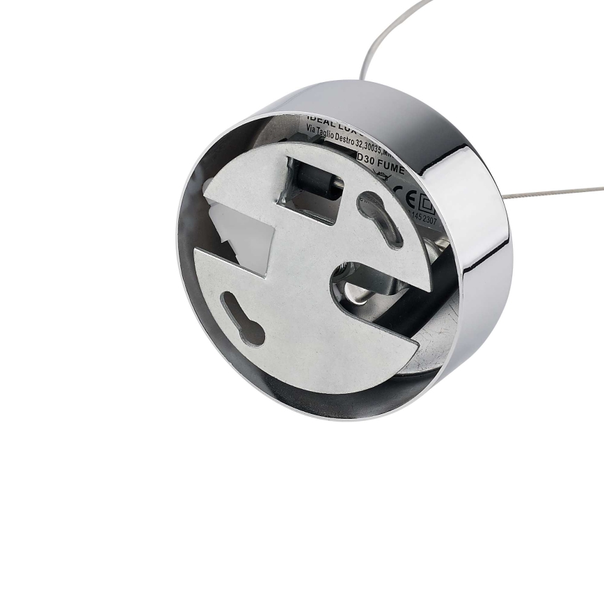 Ideal Lux - Подвесная люстра NEMO 1xE27/42W/230V диаметр 30 см дымчатый