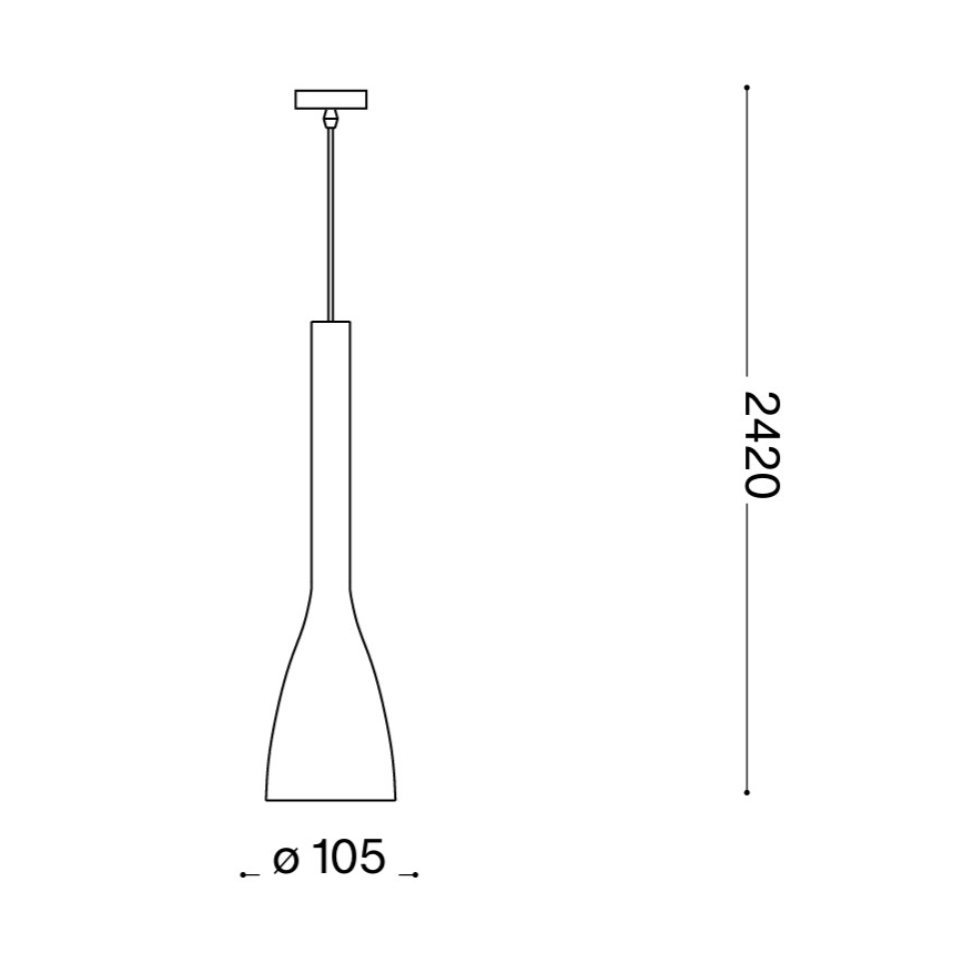Ideal Lux - Подвесной светильник 1xE14/40W/230V