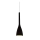 Ideal Lux - Подвесной светильник на тросе FLUT, 1xE14/40W/230V, диам. 10,5 см, чёрный