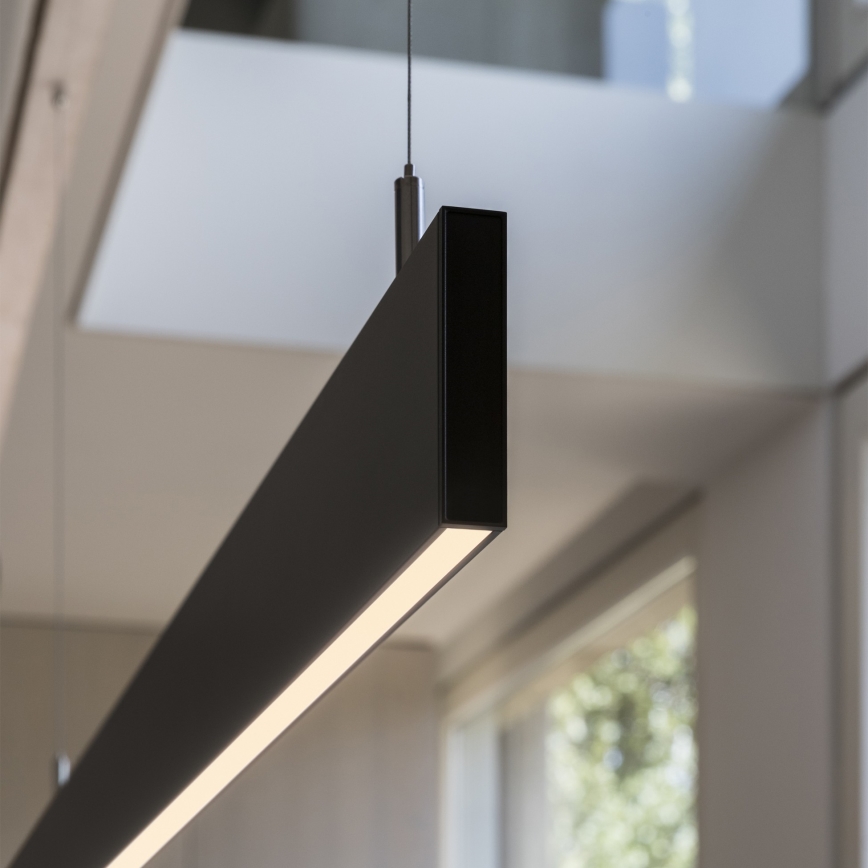 Ideal Lux - Подвесной светильник на тросе LINUS LED/32W/230V 3000K CRI 90 120 см чёрный