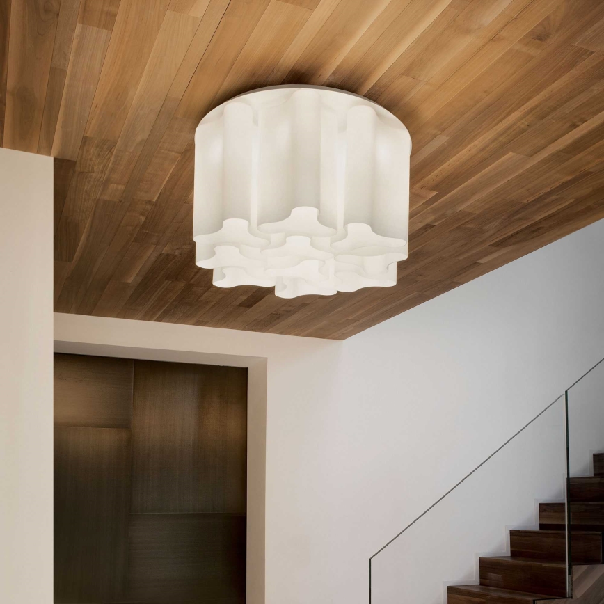 Ideal Lux - Потолочный светильник COMPO 6xE27/52W/230V диаметр 56 см белый