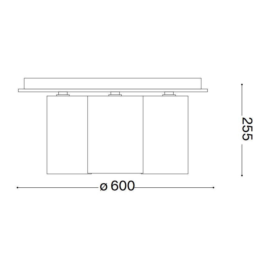 Ideal Lux - Потолочный светильник DAISY 6xE27/52W/230V диаметр 60 см золотистый/белый