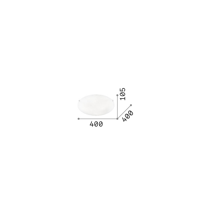 Ideal Lux - Потолочный светильник LANA, 3×E27/60W/230V, Ø 40 см, белый