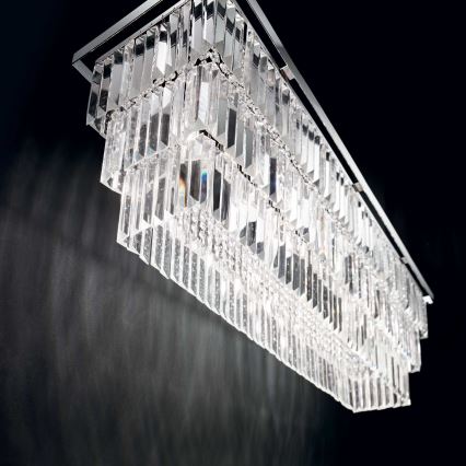 Ideal Lux - Потолочный светильник MARTINEZ 8xE14/40W/230V глянцевый хром
