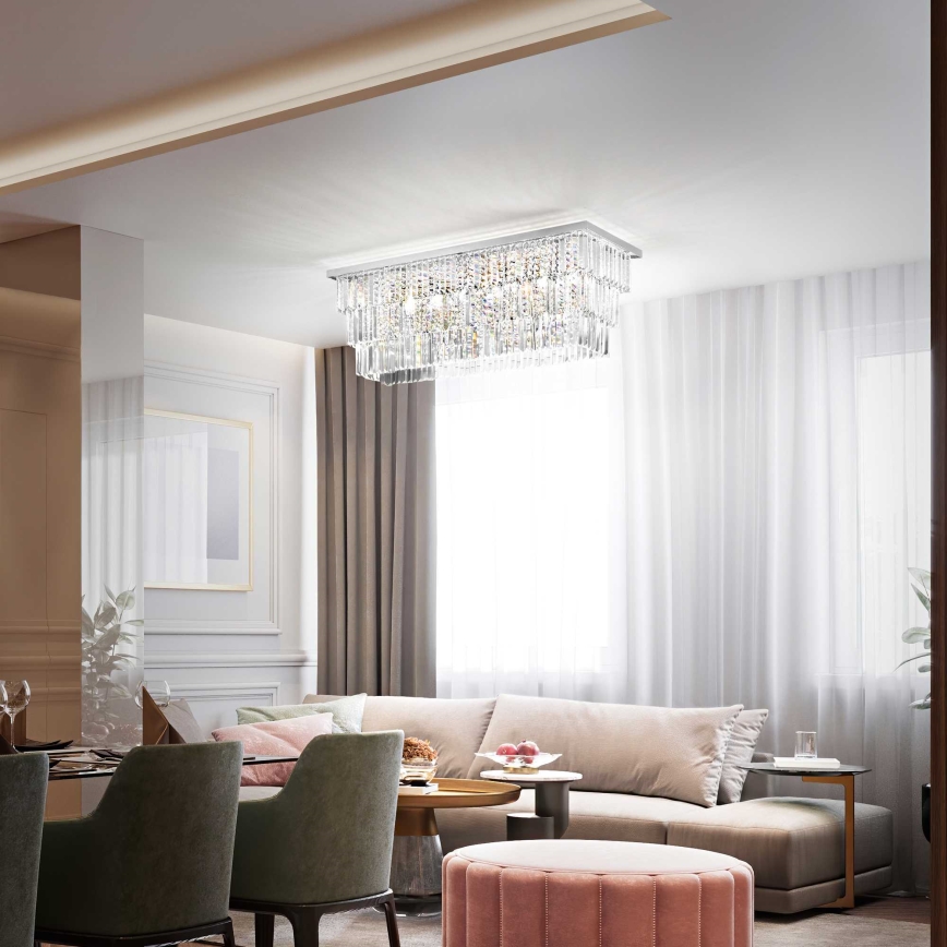 Ideal Lux - Потолочный светильник MARTINEZ 8xE14/40W/230V