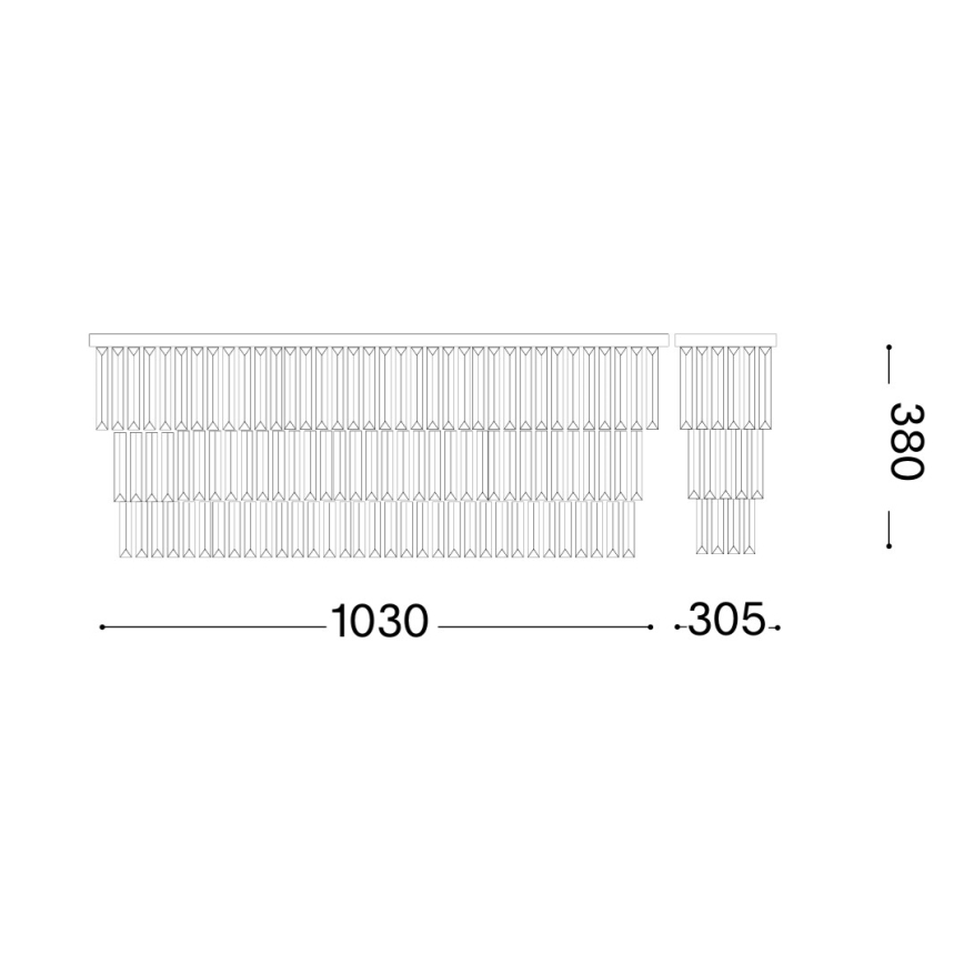 Ideal Lux - Потолочный светильник MARTINEZ 8xE14/40W/230V золотой