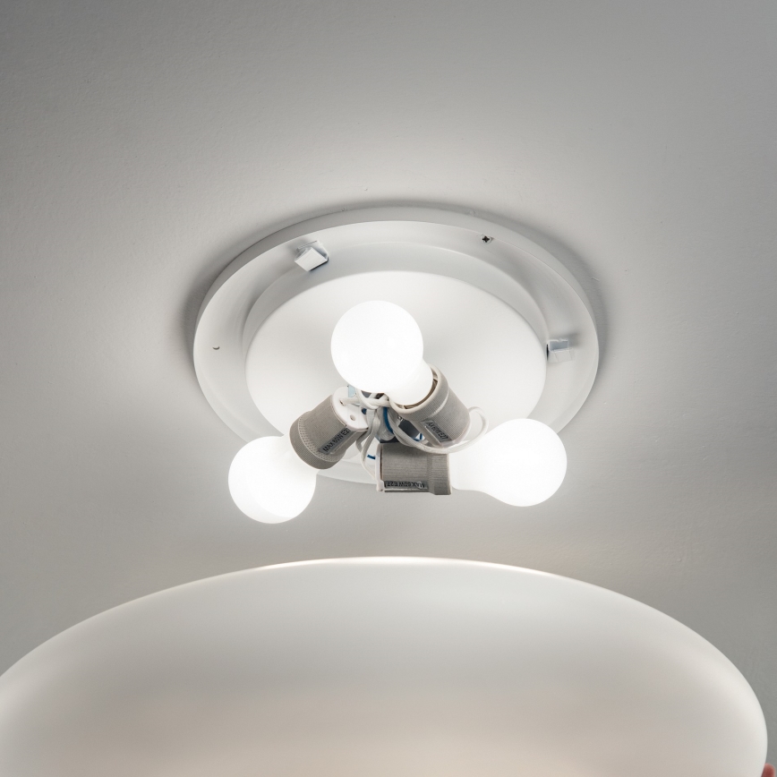 Ideal Lux - потолочный светильник SMARTIES 1xE27/42W/230V, диаметр 33 см, белый
