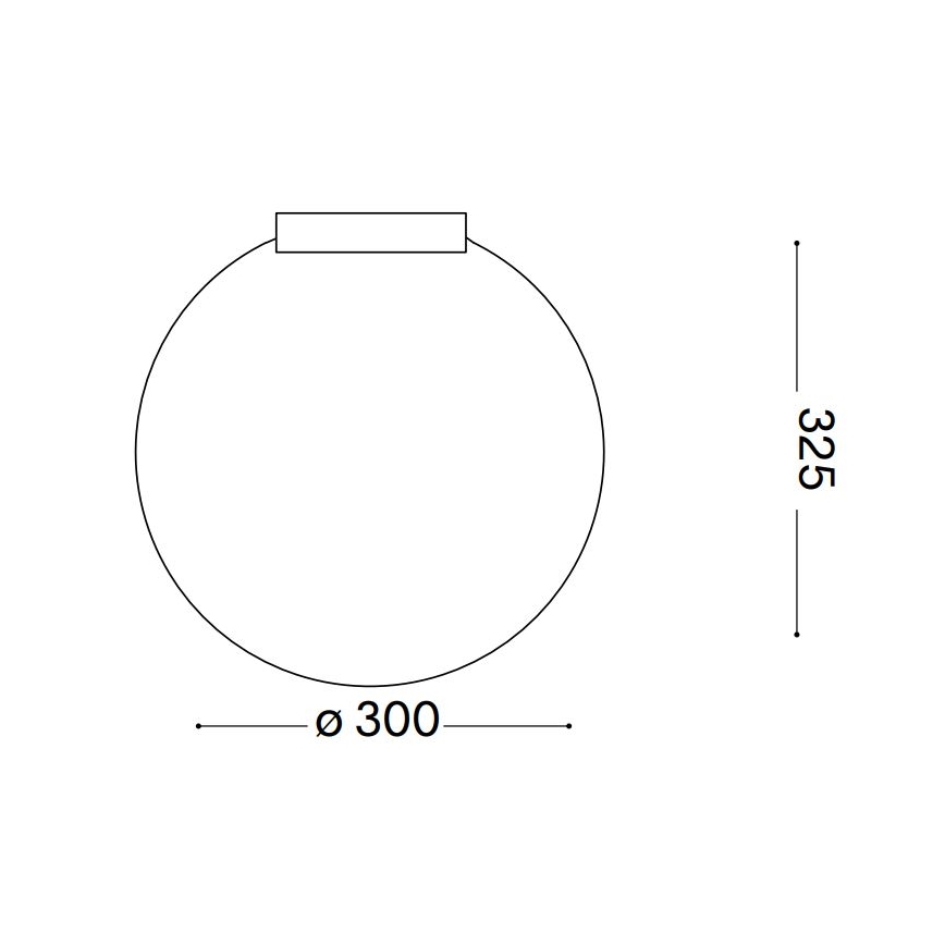 Ideal Lux - Потолочный светильник CARTA 1xE27/25W/230V диаметр 30 см белый