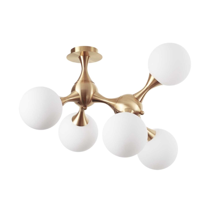Ideal Lux - Припотолочная люстра NODI 5xE14/28W/230V латунь